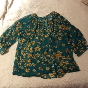 OLIVIA MOON blouse size medium